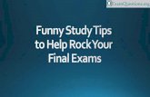 Funny Study Tips to Help Rock Your Final Exams