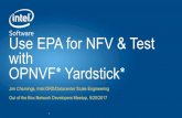 Use EPA for NFV & Test with OPNVF* Yardstick*