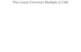 2 the least common multiple and clearing the denominators