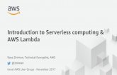 Introduction to Serverless Computing and AWS Lambda - AWS IL Meetup
