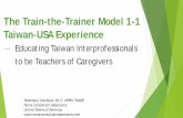 20171023 The Train-the-Trainer Model 1-1 Taiwan-USA Experience -- Educating Taiwan Interprofessionals -to be Teachers of Caregivers