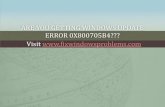 Fix windows update error 0x800705 b4