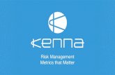 Risk Management Metrics That Matter
