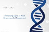 10 Warning Signs of Weak Requirements Management