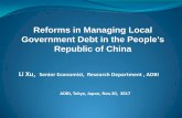 Fiscal relations across levels of government - Li XU, ADBI