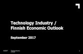 Finnish technology industry, September 2017