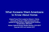 What Americans Should Know about Korea by Mary Connor (Updated June 2017)