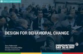How to drive behavioral change (By Dany Robberecht)