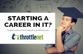 Starting a Career in IT