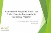 Transform process to protect product samples embedded with intellectual property
