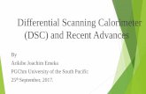 Differential Scanning Calorimeter and Recent Advances