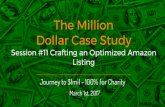 Jungle Scout's Million Dollar Case Study: Crafting an optimized amazon listing