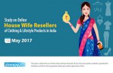 Online Housewife reselling of Clothing & Lifestyle in India - A study