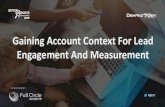 Gaining Account Context For Lead Engagement And Measurement