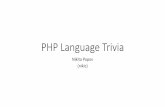 PHP Language Trivia
