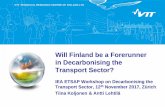 Will Finland be a Forerunner in Decarbonizing the Transport Sector?