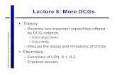 Lecture 8: More DCGs