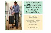 Falls Prevention & Management In Residential Care Setting  
