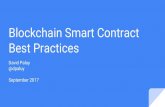 Blockchain Smart Contract Best Practices