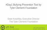 #Day1 Bullying Prevention Tool by Tyler Clementi Foundation