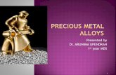 Precious metal alloys