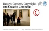 Design: Content, Copyright, and Creative Commons
