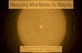 Measuring What Matters for Maturity - KM World 2017