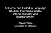 At Home and Exiled in Language Studies: Interdisciplinarity, intersectionality and interculturality