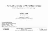Robust Linking to Web Resources