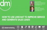 Webinar-How to Use LiveChat to Improve Service and Generate Sales Leads