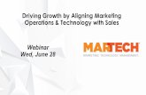 Driving Growth By Aligning Marketing Operations & Technology With Sales