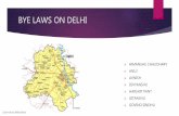 Delhi bye laws