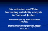 Site selection and Water harvesting suitability analysis in   Badia of Jordan
