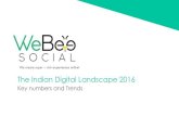 Webeesocial - The Indian digital landscape 2016