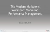 The Modern Marketer's Workshop: Marketing Performance Management