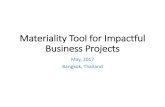 Materiality Tool for Impactful Business Projects