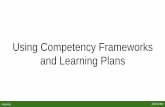Using Competency Frameworks and Learning Plans