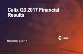 20171107 calix q3 2017 financial results presentation   final