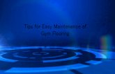 Tips For Easy Maintenance of Gym Flooring