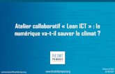 Atelier collaboratif « Lean ICT » : le numérique va-t-il sauver le climat ?