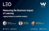 Measuring the Business Impact of Learning: Lagging indicators to predictive analytics
