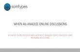 When AIs Analyze Online Discussions