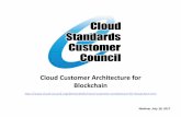 Cloud Customer Architecture for Blockchain