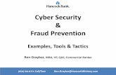 Updated Cyber Security and Fraud Prevention Tools Tactics
