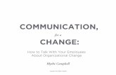 Communication, for a Change