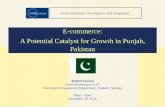 Shahid Farooq .E-commerce a Potential Catalyst for Growth in Punjab Pakistan