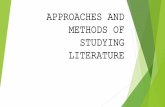 Approaches and methods of studying literature