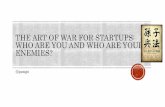 The Art of War for Startups: Who are you and who are your enemies?