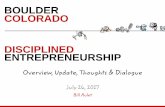 University of Colorado Boulder talk on July 26 2017