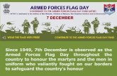 Indian armed forces flag day